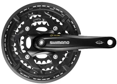 Image de SHIMANO Garniture de pignon "FC-T521" 26 / 36 / 48 Z 175 mm manivelle