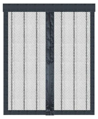 Produktbild von INF Magnet Türvorhang Moskitonetz für Hundehaus Polyester Schwarz 50x36cm
