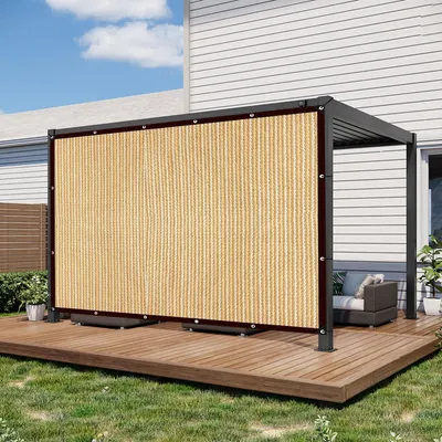 Image de Voile d'ombrage avec œillets - Tissu de protection solaire à 85 % pour jardin et terrasse (beige, 3 x 4 m)