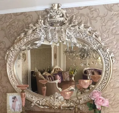 Produktbild von Casa Padrino Luxus Barock Spiegel Antik Gold - Prunkvoller handgefertigter Wandspiegel im Barockstil - Antik Stil Garderoben Spiegel - Wohnzimmer Spiegel - Barock Möbel