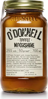 Produktbild von O'Donnell Moonshine TOFFEE Likör 25% Vol. 0,7l