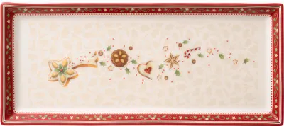 Produktbild von Villeroy & Boch Winter Bakery Delight Kuchenplatte rechteckig Sternschnuppe 39x17 cm