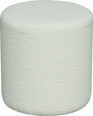 Obrázek produktu pro House Nordic 1501115, Taburet/otoman, Kulatý, Bílá, Textil, Polyester, 340 mm, 340 mm