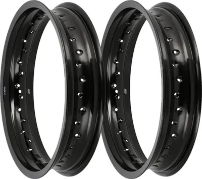 Immagine prodotto di Set: 2 cerchioni 3.00 x 16" cerchio in alluminio, nero anodizzato