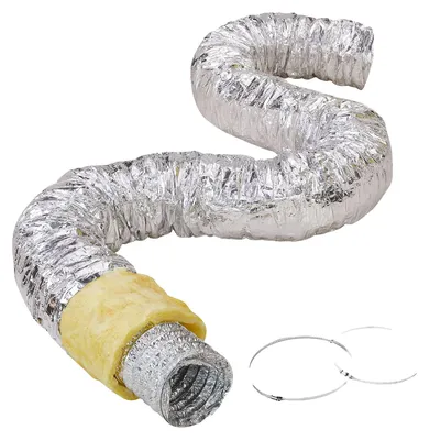 Zdjęcie produktu dla Wąż Elastyczny Aluminiowy Vevor 7620 Mm 158 Mm Izolacja R-4 2 Mocny