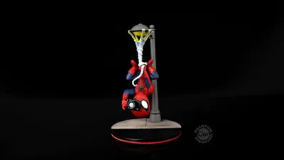 Produktbild von Quantum Mechanix Marvel Comics Q-Fig Figur Spider-Man Spider Cam 14 cm MVL-0013
