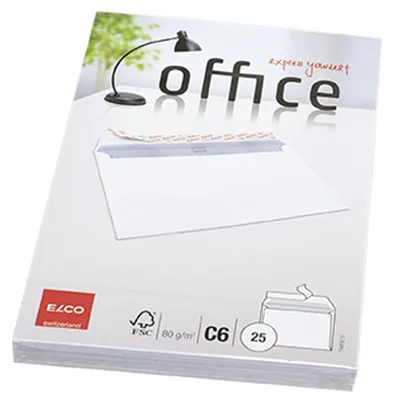 Obrázek produktu pro Elco 74459.12, C6 (114 x 162 mm), Bílá, Papír, 80 g/m², 162 mm, 114 mm