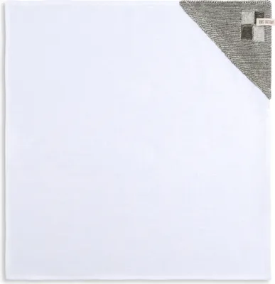 Produktbild von Knit Factory Geschirrtuch Block - Ecru/Anthrazit - 65x65 cm
