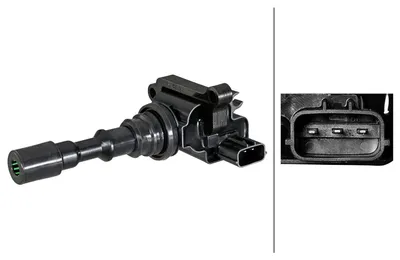 Produktbild von HELLA 5DA 358 101-941 Zündspule für HYUNDAI TERRACAN (HP) für KIA SORENTO I (JC)