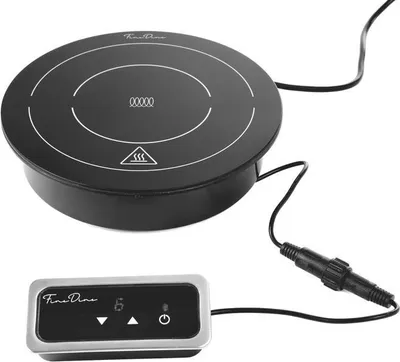Immagine prodotto di Piastra a induzione Fine Dine 800 W, nera, 230V/800W, ⌀245x(H)80mm