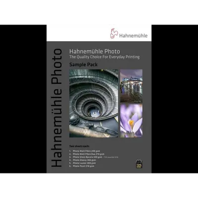 Immagine prodotto di Hahnemühle Photo Sample Pack - DIN A3+ - 5 qualità - 10 fogli