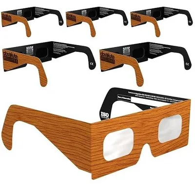 Zdjęcie produktu dla Okulary do zaćmienia słońca drewniane certyfikat iso 12312 2 hurtowo