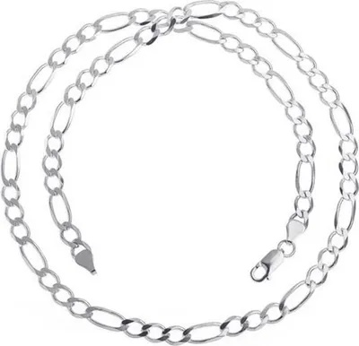 Produktbild von SILBERKETTEN STORE Figarokette 6,5mm - 925 Silber, Länge wählbar von 38-100cm - 65cm