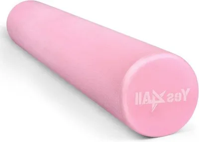 Produktbild von Massage Rolle für Rücken Wirbelsäule Beine Arme (45 x 15 cm) mittelharter Schaumroller - für Yoga Pilates Dehnung und Fitness - Massage Rolle