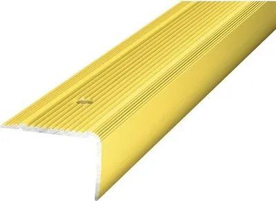 Produktbild von Prinz Treppenkantenprofil Alu gold gelocht 30 x 20 x 2500 mm