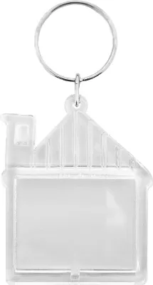 Produktbild von CombiCraft Plexiglas Schlüsselanhänger Haus, 43x53mm - 50 Stück