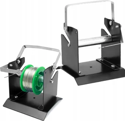 Image de Rosfix Distributeur de Fil à Souder 115 mm – Acier et Plastique Résistant | Versez 2 Bobines 250g+100g | Précis de guidage | Socle 83x93 mm