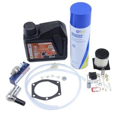 Image de Kit d'inspection Hercules Prima 3 5 Joint de filtre à air 16mm Bougie Bosch W7AC Kit de joints de carburateur Sachs 505 2 vitesses