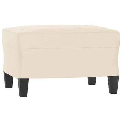Produktbild von vidaXL Fußhocker Beige 60x50x41 cm Mikrofasergewebe