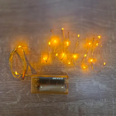 Produktbild von LED Mini-Lichterkette 20er Batteriebetrieb gelb-gold 725-40