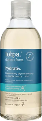 Immagine prodotto di Tolpa Dermo Face Hydrativ Detergente micellare ialuronico per viso e occhi, 400 ml
