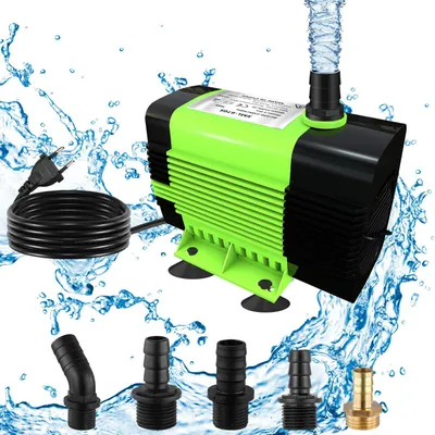 Tauchpumpe 50 W, 3500 L/h, 2,8 m Förderhöhe, 5 Düsen