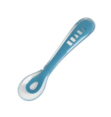 Produktbild von Beaba Babyloeffel aus Silikon 2. Altersstufe - windisches blau; 913426