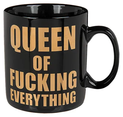 Produktbild von XL Tasse Jumbo Kaffeebecher Coffee Mug Queen of fucking everything #1941