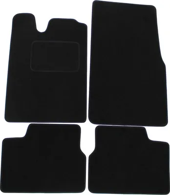 Image de Tapis De Sol Noir Velours Pour Opel Vectra A 1988-1995 4pcs, Ajustement précis, Base Antidérapante, Renforcée dans la Zone de la Pédale