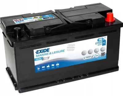 Produktbild von Exide EP800 Dual AGM 12V 95Ah Versorgerbatterie