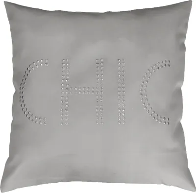 Image de Housse de coussin Chic Gris 40 x 40 cm