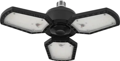 Produktbild von Osram LED Deckenlampe Highbay Blade Schwarz Ø33,75cm 60W = 350W E27 6500lm neutralweiß 4000K Lichtflügel verstellbar