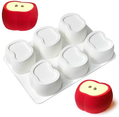 Productafbeelding van Siliconen Bakvorm - Appelvorm voor Kerstbakken