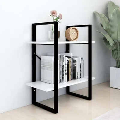 Produktbild von "Winterschlussverkauf "Bücherregal - CLORIS - Standregal - Robust und langlebig - 2 Fächer Weiß 60x30x70 cm Holzwerkstoff - NeuMöbel2730371