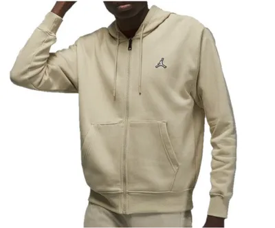 Produktbild von NIKE M J Ess Flc Fz Hoodie Kapuzenjacke Herren beige XXL