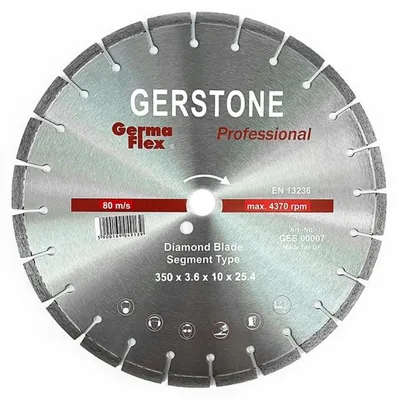 Image de Disque diamanté segmenté Germaflex 350 mm pour béton