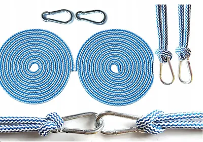 Produktbild von Befestigungsset Hängematte Schaukel Seil Karabiner 4m Langlebig