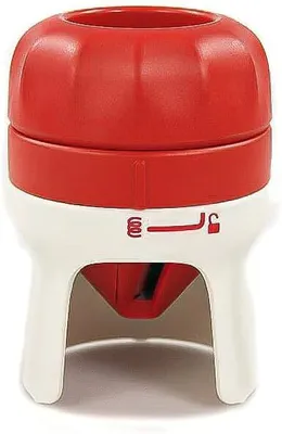 Produktbild von Tupperware Spiralino Profi-Chef Spaghetti Gemüseschneider Zoodles Chef rot weiß