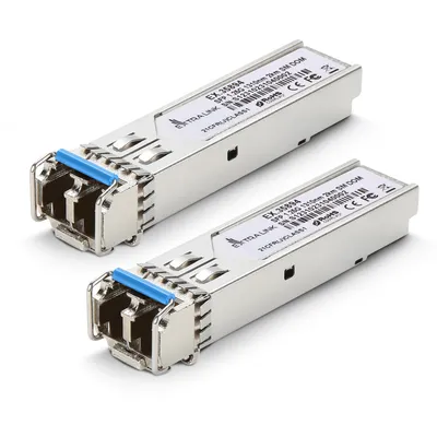 Produktbild von Extralink SFP 1.25G 2-Pack SFP Modul 1,25 Gbps, LC/UPC, 1310 nm, 2 km, Single Mode, DOM – Kompatibel mit TP-Link