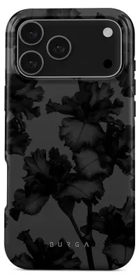 Produktbild von Handyhülle für iPhone 17 Pro Max, Burga Nucturnal Tough Magnetic, Schwarz mit floralem Muster