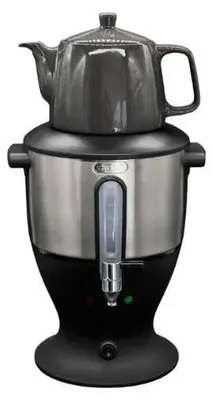 Produktbild von Mulex - Samowar - 4 l - Porzellan-Teekanne - Schwarz