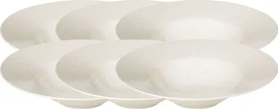 Produktbild von Broste Copenhagen NORDIC VANILLA Pastateller tief 29cm Set6