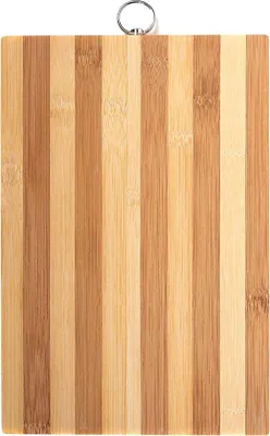 Produktbild von Famanu Bambusschneidebrett 33,5 x 23,5 cm - doppelseitige, antibakterielle Holzplatte