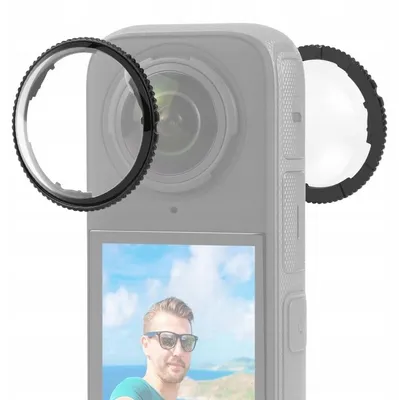 Zdjęcie produktu dla Zestaw Osłon 2x SZKŁO Ochrona Osłona na Obiektyw do Insta360 X4 / X 4 / PU988T