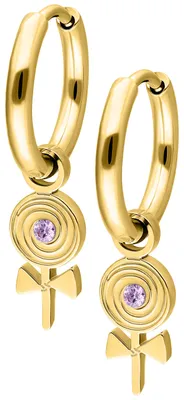 Produktbild von Wildcat Ohrringe - Mini Lollipop Hoops Pair - Gold - Chirurgenstahl 316L - wasserfest, langlebig, hautverträglich, Gold