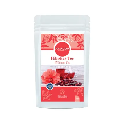 Hibiskus Tee 100 g – Fruchtig-säuerlicher Kräutertee aus Hibiskusblüten | Koffeinfrei & Intensiv Aro