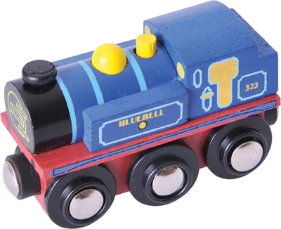 Produktbild von BigJigs Holzeisenbahn Bluebell - Spielzeuglokomotive für Kinder