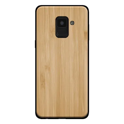 Obrázek produktu pro Smartphonica Pouzdro na telefon pro Samsung Galaxy A8 2018 se vzhledem dřeva - zadní kryt bambusové pouzdro z umělého dřeva - Brown