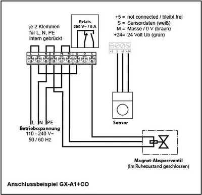 Produktbild von Schabus 300266 Gasmelder mit externem Sensor netzbetrieben detektiert