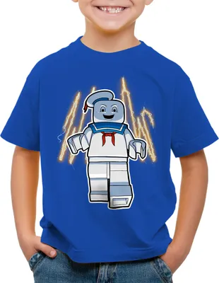 Produktbild von style3 Ghostbricksters Kinder T-Shirt geisterjäger ecto1 baustein